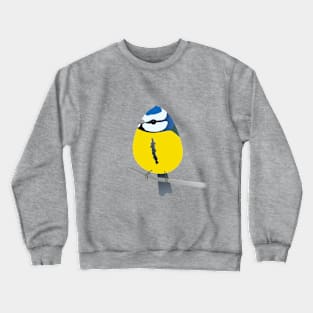 Cute egg shaped bluetit Crewneck Sweatshirt